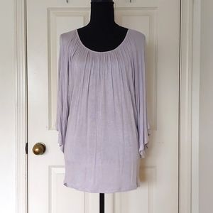 NWOT. Foreign Exchange 100% Rayon Loose Fit Wide Half Sleeve Top.